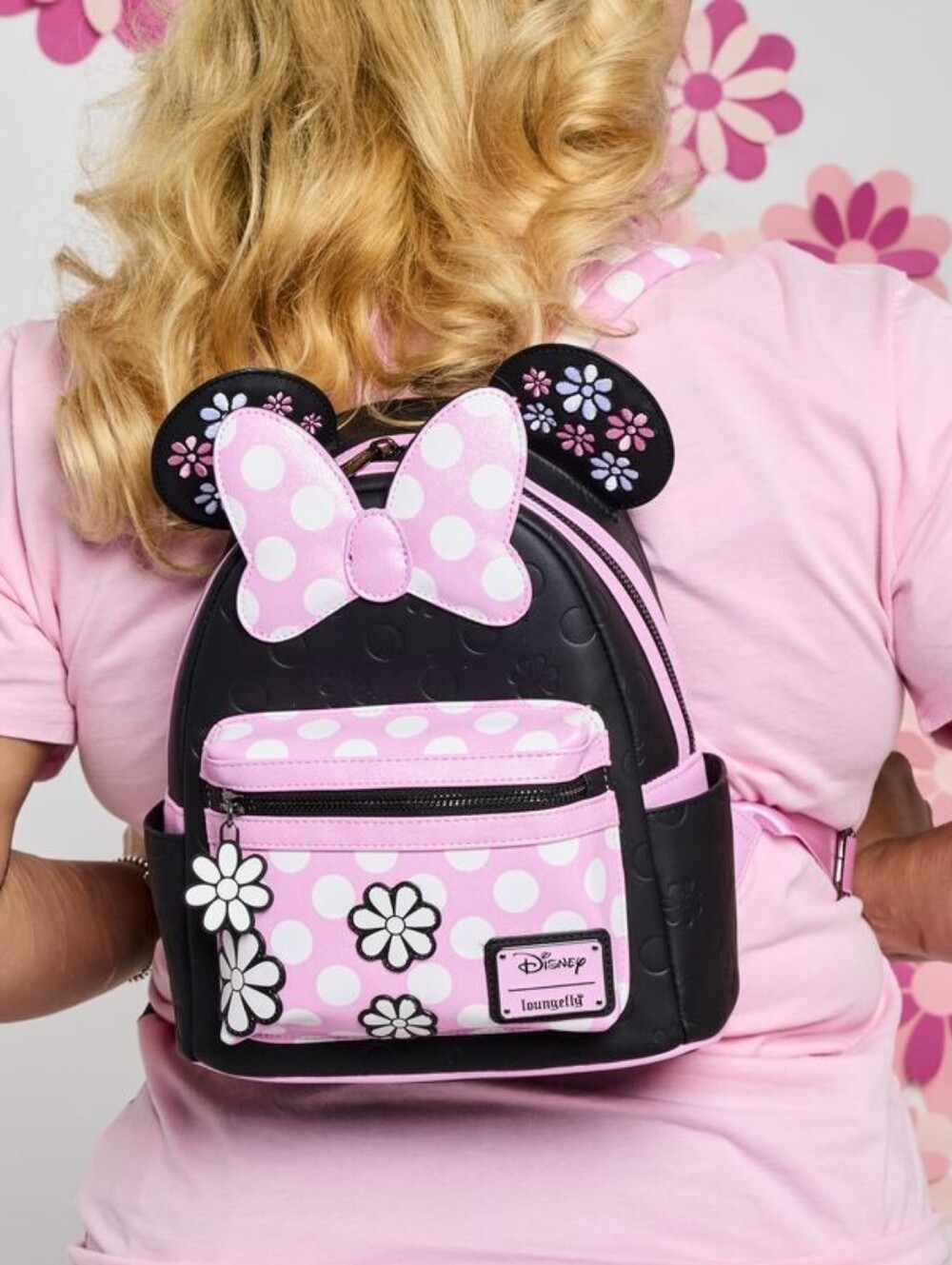 Loungefly Disney Minnie Floral Rock The Dots Mini Backpack